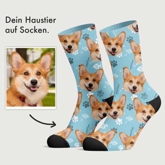 Wildes Fotomuster - Individuelle Socken