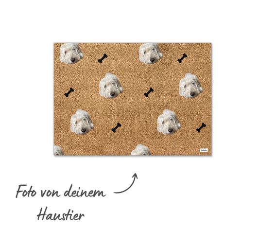 Personalisierte Fußmatte mit Foto deines Haustiers