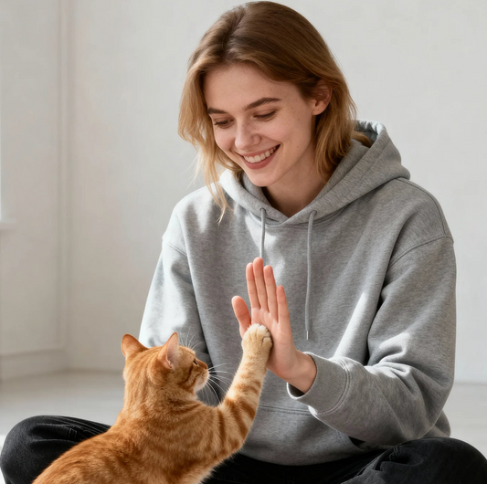 Personalisierter Hoodie - Cat Mom