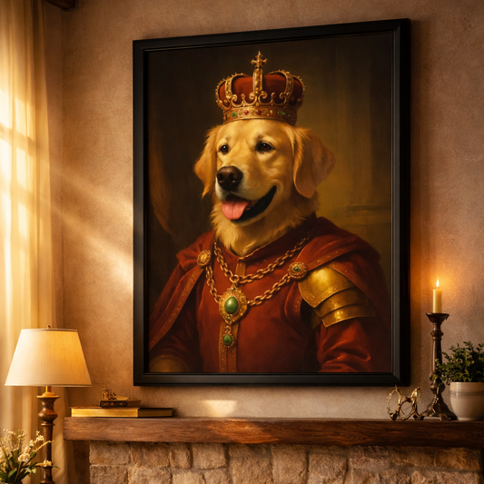 Personalisiertes Haustier Poster ''König''