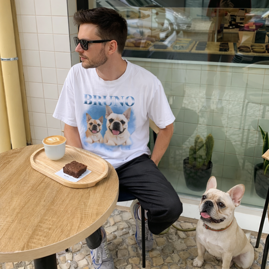Personalisiertes Haustier T-Shirt "Vintage Name"