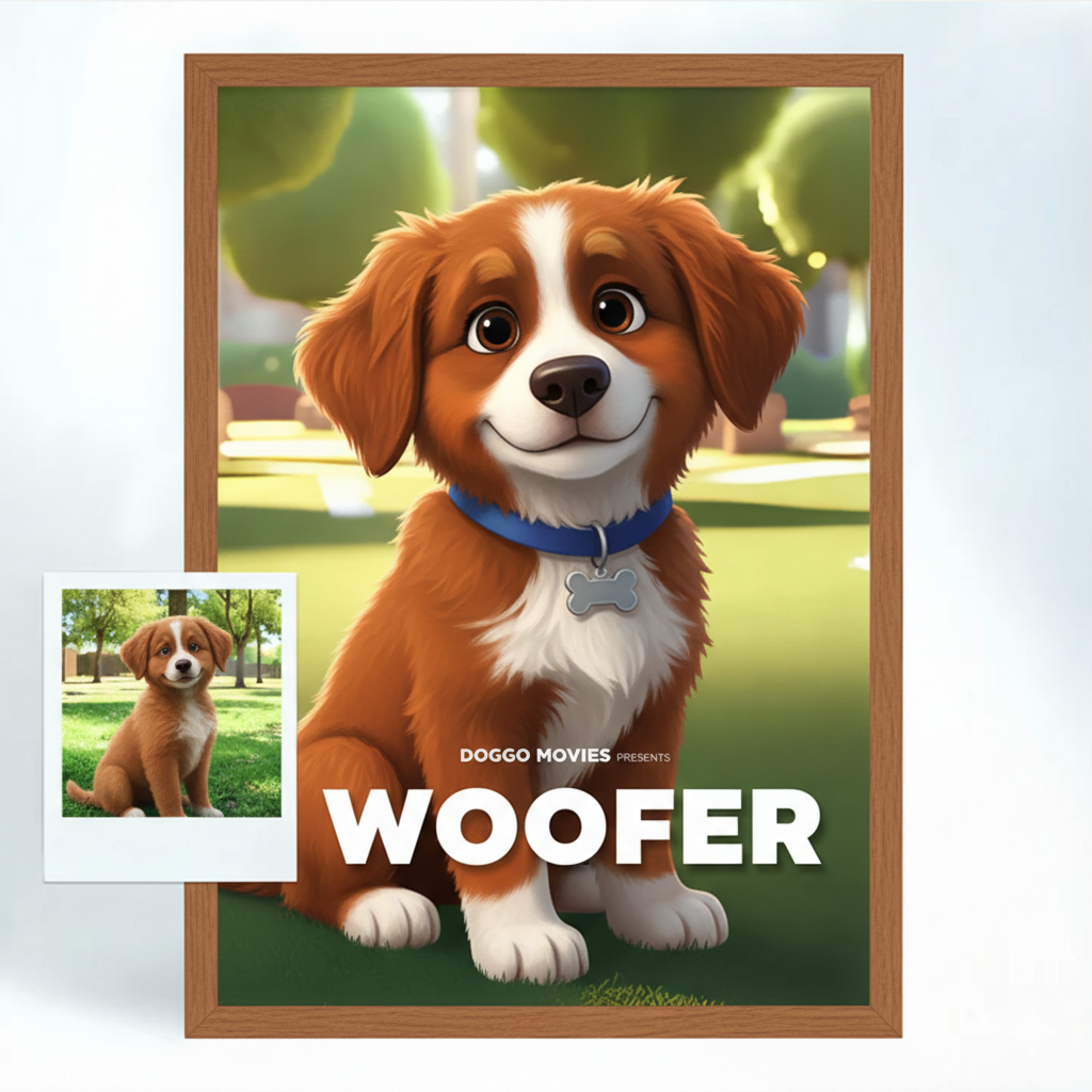 Personalisiertes Disney Pixar-Style Haustier Poster