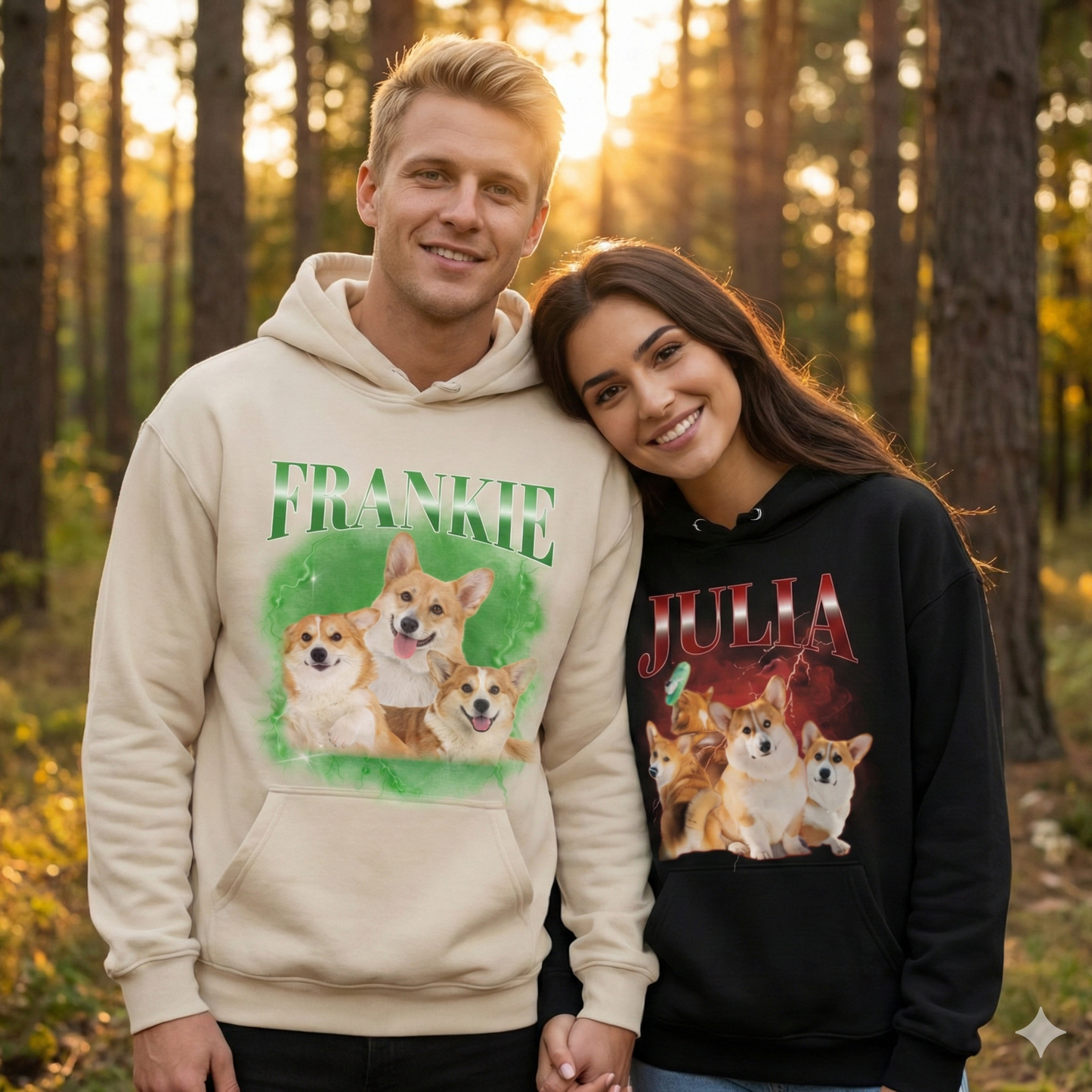 Personalisiertes Haustier Bio Sweater "Vintage Name"