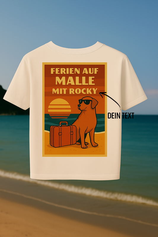 🏖️ Ferien auf Malle – mit deinem Vierbeiner! - Unisex Organic T-Shirt