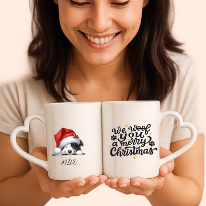 Hunde Weihnachtstasse - Individuelle Tasse