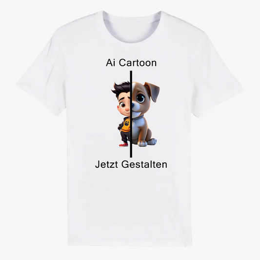 Ai Cartoon selbst Gestalten - Unisex Organic T-Shirt