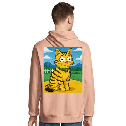 peach hoodie