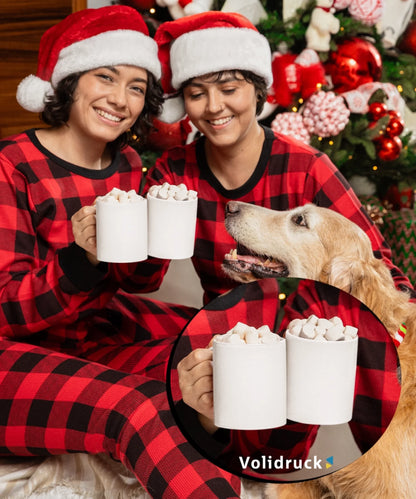 coffee-mug-mockup-of-two-happy-women-with-a-dog-celebrating-christmas-m52062