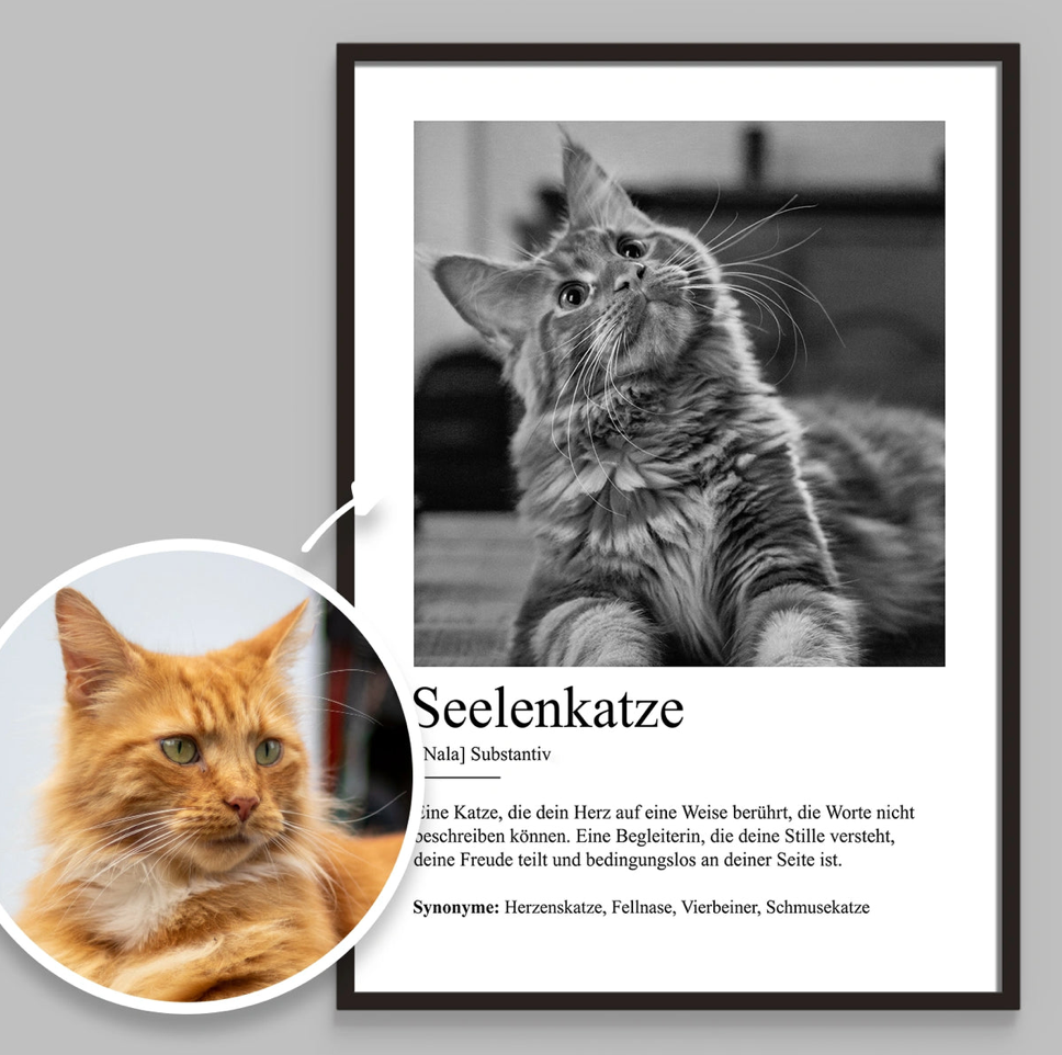 Definition Seelenkatze - Individuelles Poster