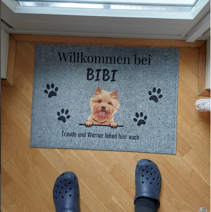 Willkommen bei - Individuelle Fußmatte