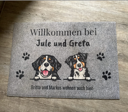Willkommen bei - Individuelle Fußmatte