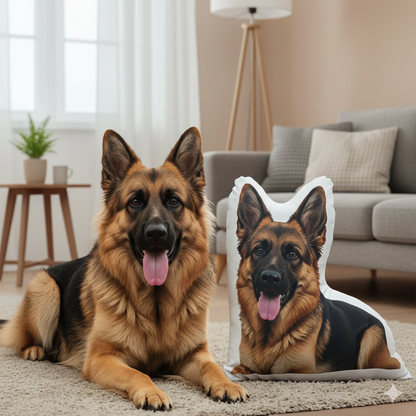 Personalisiertes 3D Dekokissen "Hund"