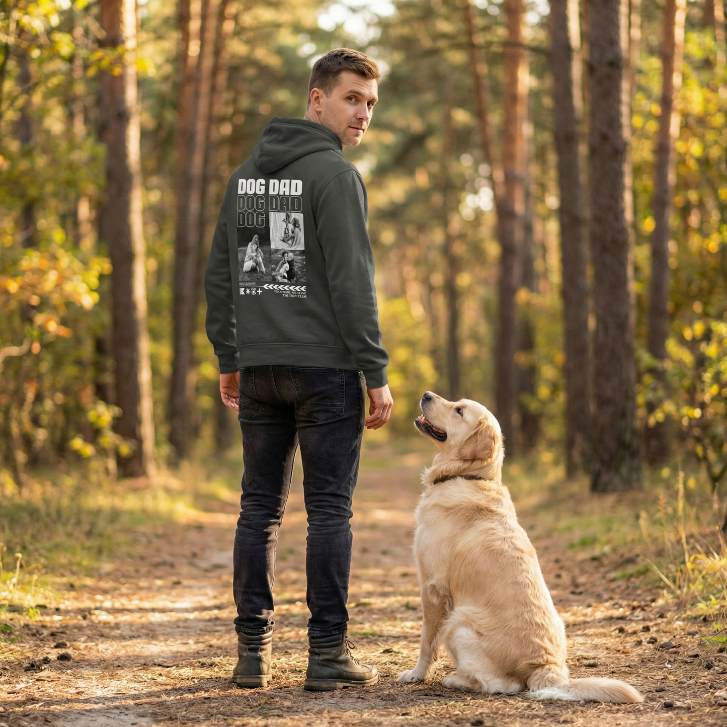 Personalisierter Hoodie "Dog Dad"
