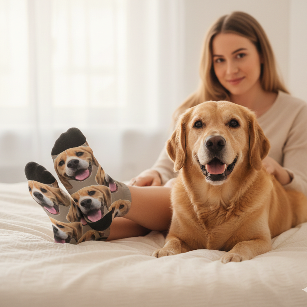 Wildes Fotomuster - Individuelle Socken