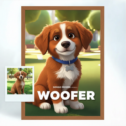 Personalisiertes Disney Pixar-Style Haustier Poster