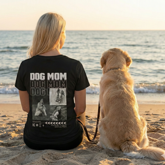 Personalisiertes Oversized T-Shirt "Dog Mom"