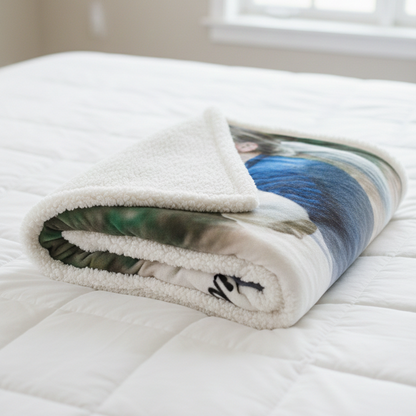 Personalisierte Decke "Haustier Foto & Text"