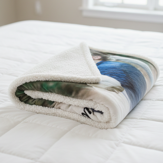 Personalisierte Decke "Haustier Foto & Text"