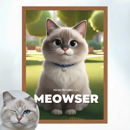 Personalisiertes Disney Pixar-Style Haustier Poster