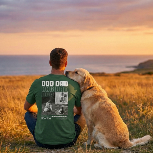 Personalisiertes Oversized T-Shirt "Dog Dad"