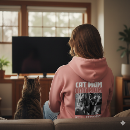 Personalisierter Hoodie - Cat Mom