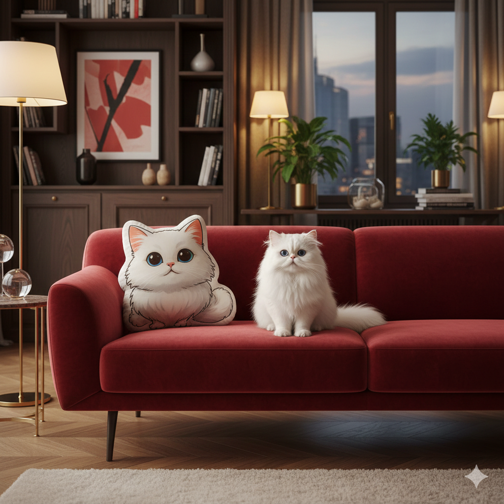 Haustier Formkissen im Disney-Pixar Style