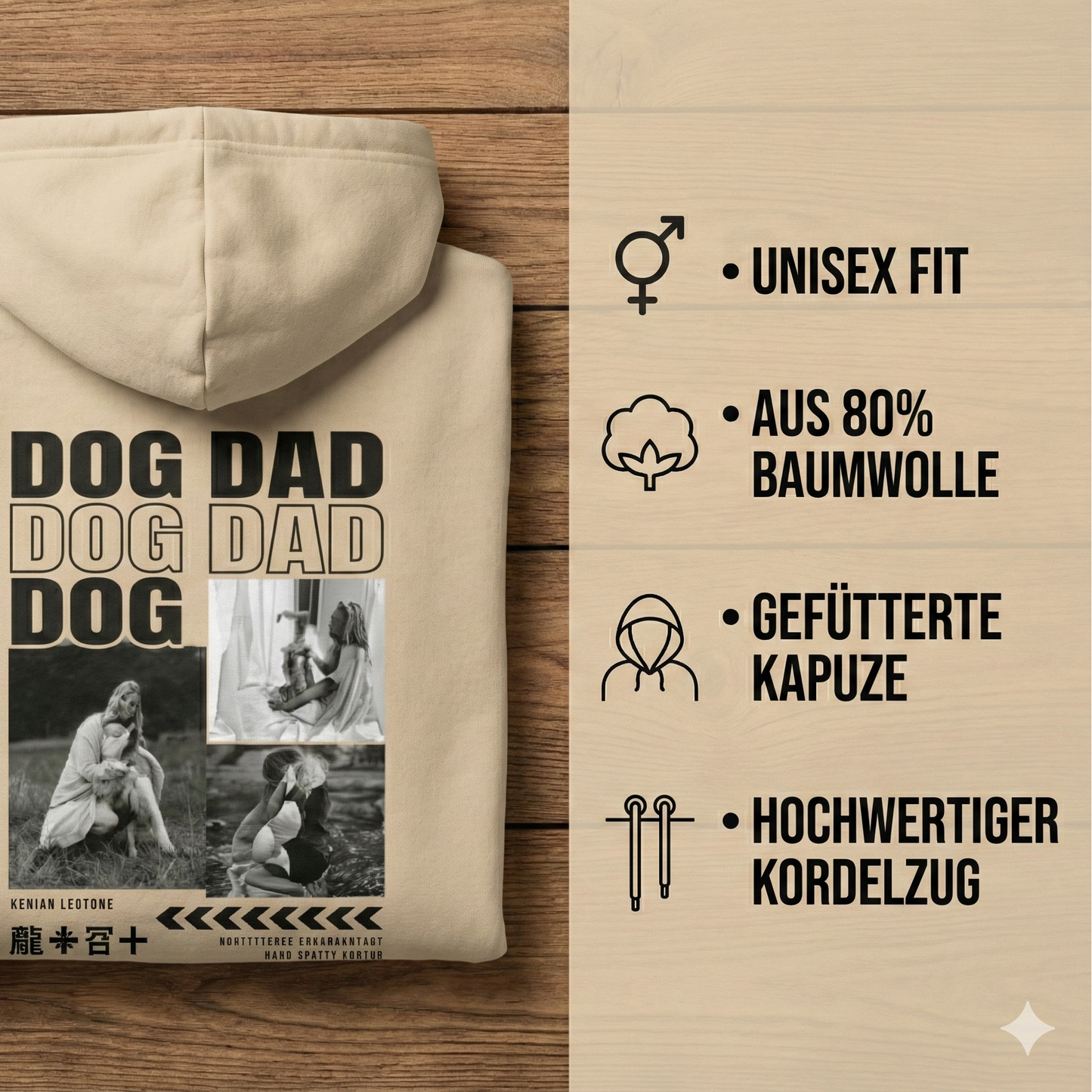 Personalisierter Hoodie "Dog Dad"