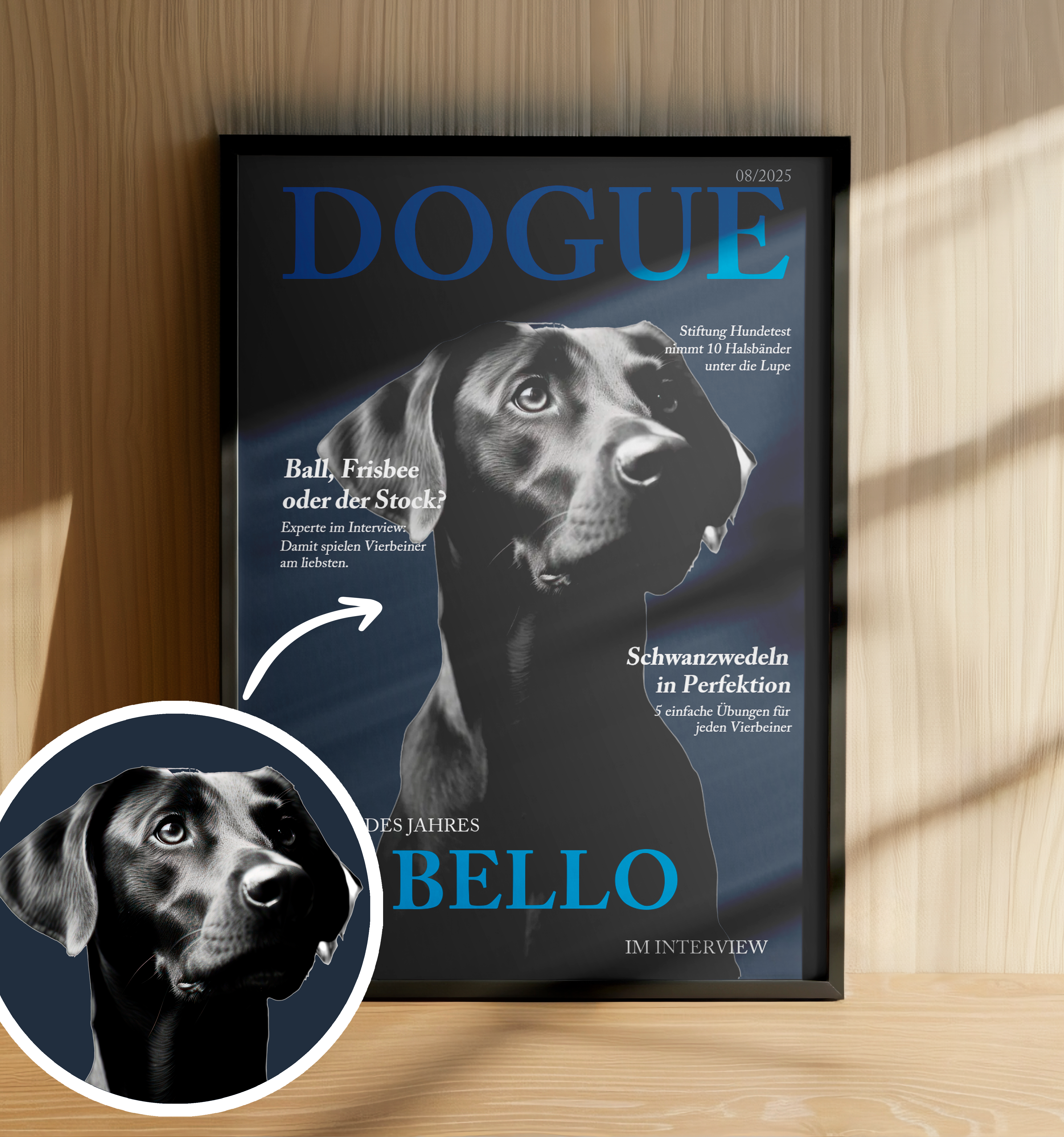 Personalisiertes Poster Hundemagazin 
