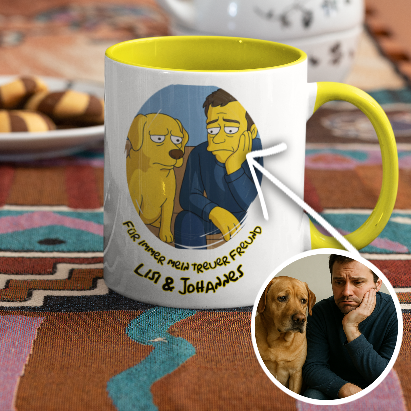 Personalisierte Tasse mit Ai Magie