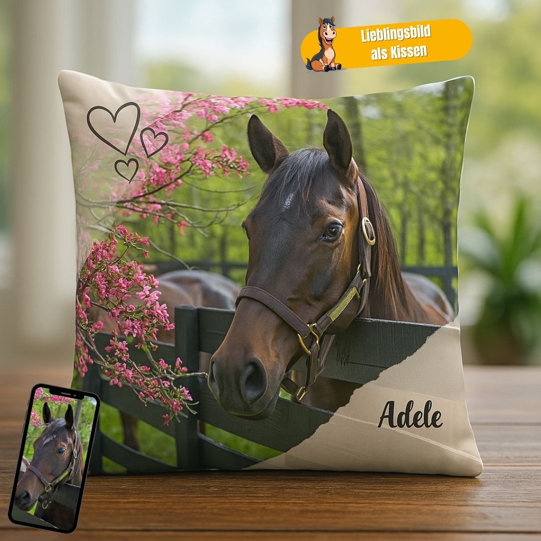 Personalisiertes Kissen - Kissen mit deinem Liebling drauf
