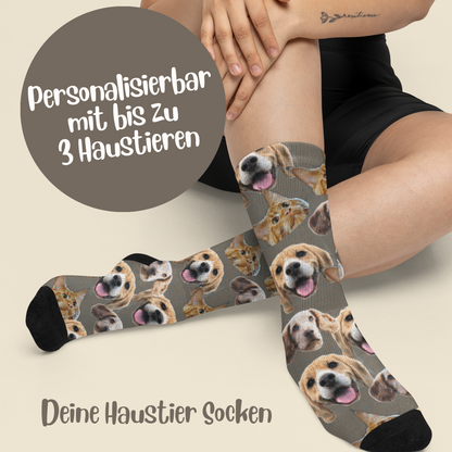 Wildes Fotomuster - Individuelle Socken