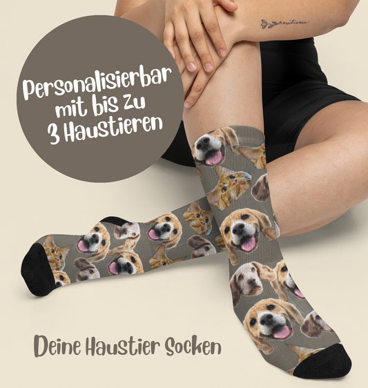 Wildes Fotomuster - Individuelle Socken